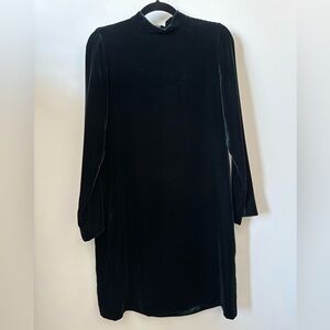 Max Mara Silk & Velvet  Shift Dress